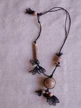 Load image into Gallery viewer, Magna-Lace & Raku Ceramic Necklace