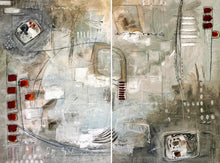 Load image into Gallery viewer, 'Meandering' Diptych - 100 x 130cm