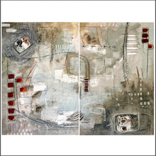 Load image into Gallery viewer, 'Meandering' Diptych - 100 x 130cm