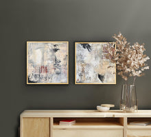 Load image into Gallery viewer, Pair 'Through my Eyes 1+2' - 31cm x 31cm - Oil - Framed