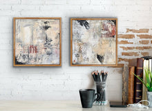 Load image into Gallery viewer, Pair 'Through my Eyes 1+2' - 31cm x 31cm - Oil - Framed