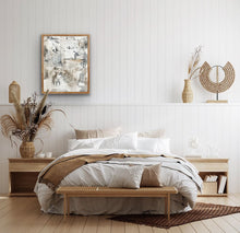 Load image into Gallery viewer, Small Abstract Art - cream + stone 'All Roads Lead to Nature'