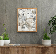 Load image into Gallery viewer, Small Abstract Art - cream + stone 'All Roads Lead to Nature'