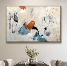 Load image into Gallery viewer, Large Abstract Painting - Muted Tones-&#39;Whispers of the Unknown&#39; -
