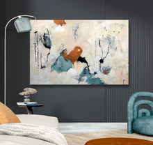 Load image into Gallery viewer, Large Abstract Painting - Muted Tones-&#39;Whispers of the Unknown&#39; -
