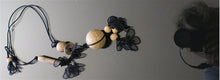 Load image into Gallery viewer, Magna-Lace &amp; Raku Ceramic Necklace
